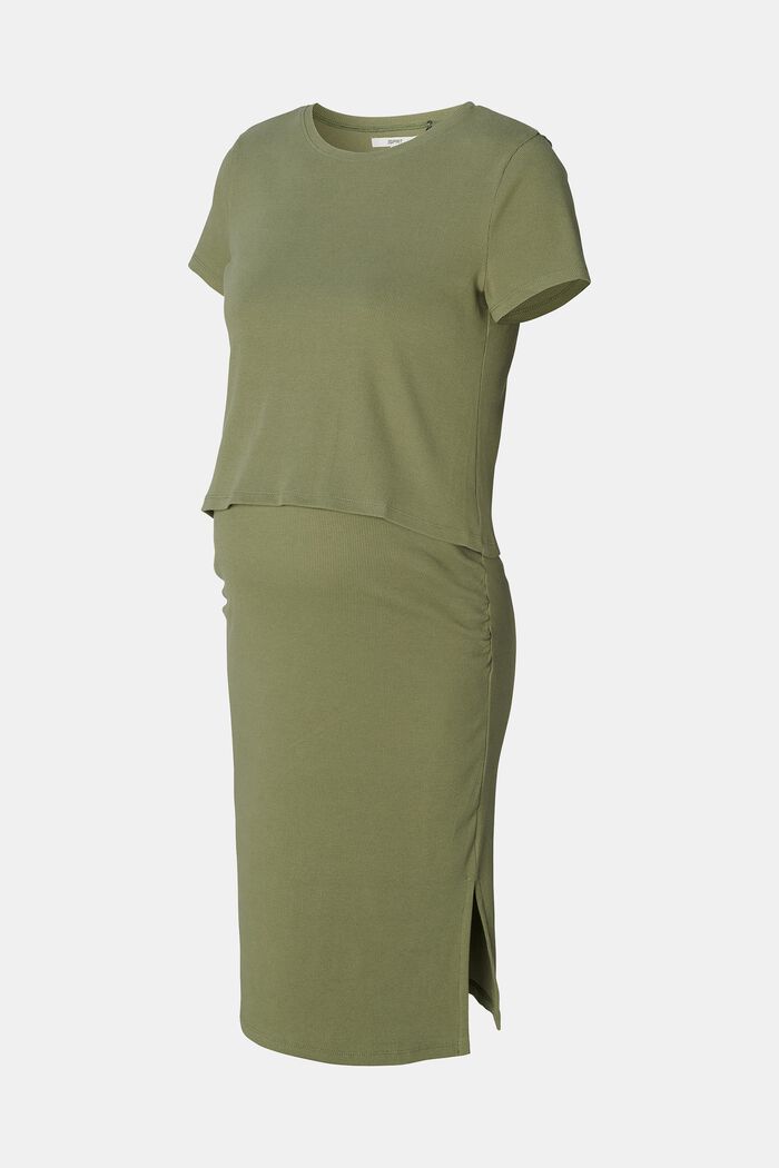 MATERNITY 2-set topp och kjol, OLIVE GREEN, detail image number 4