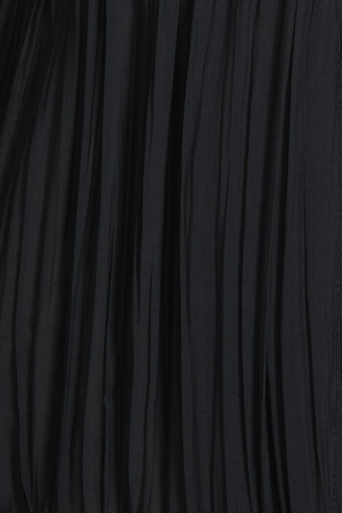 Plisserad jacka med ståkrage, BLACK, detail image number 4