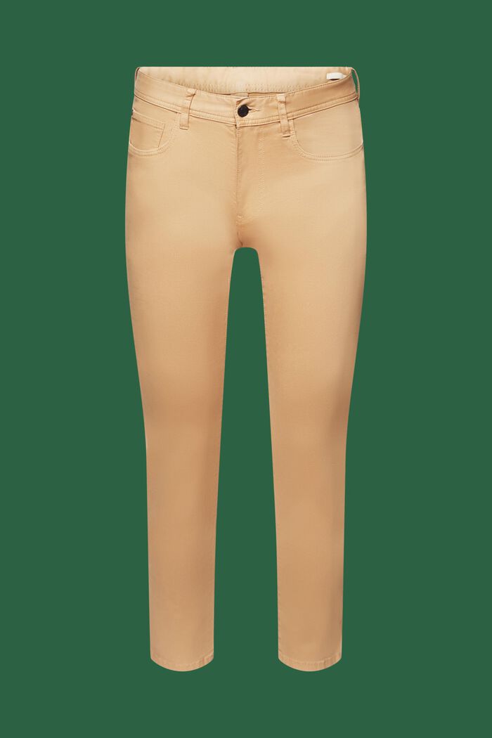 Jeans med smal passform, ekologisk bomull, BEIGE, detail image number 7