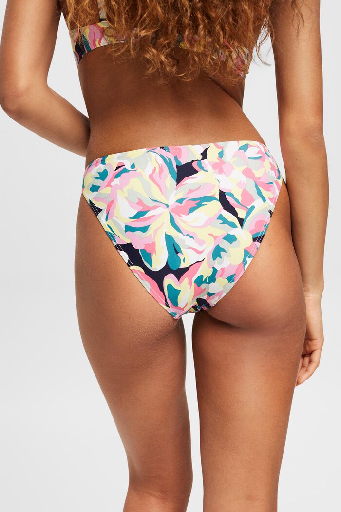 Carilo beach bikiniunderdel med blomtryck, NAVY, detail image number 3