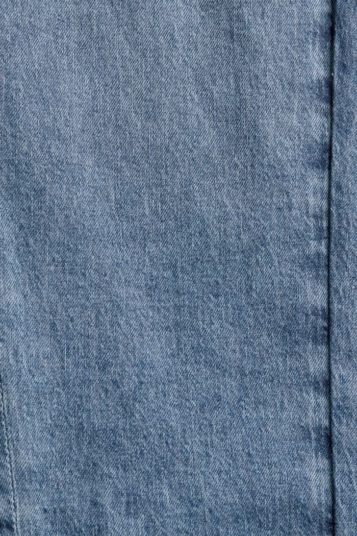 Jeans med resårlinning, i ekobomullsmix, BLUE MEDIUM WASHED, detail image number 4