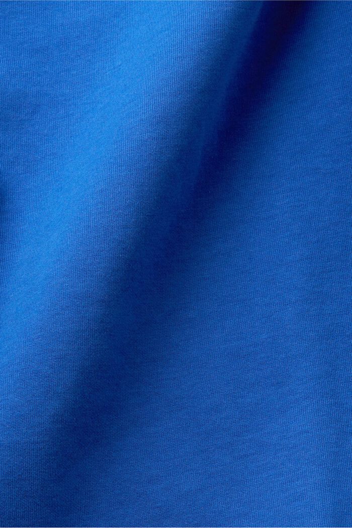 Sweatshirt med fickor med dragkedja, BRIGHT BLUE, detail image number 5