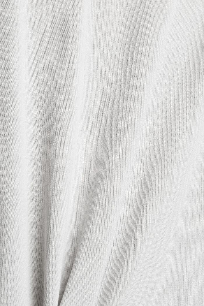 Stickad klänning med LENZING™ ECOVERO™, PASTEL GREY, detail image number 4