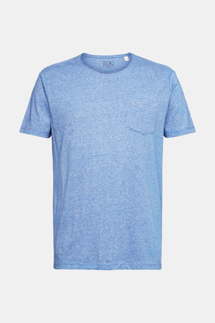 Återvunnet material: T-shirt i melerad jersey, BLUE, detail image number 2