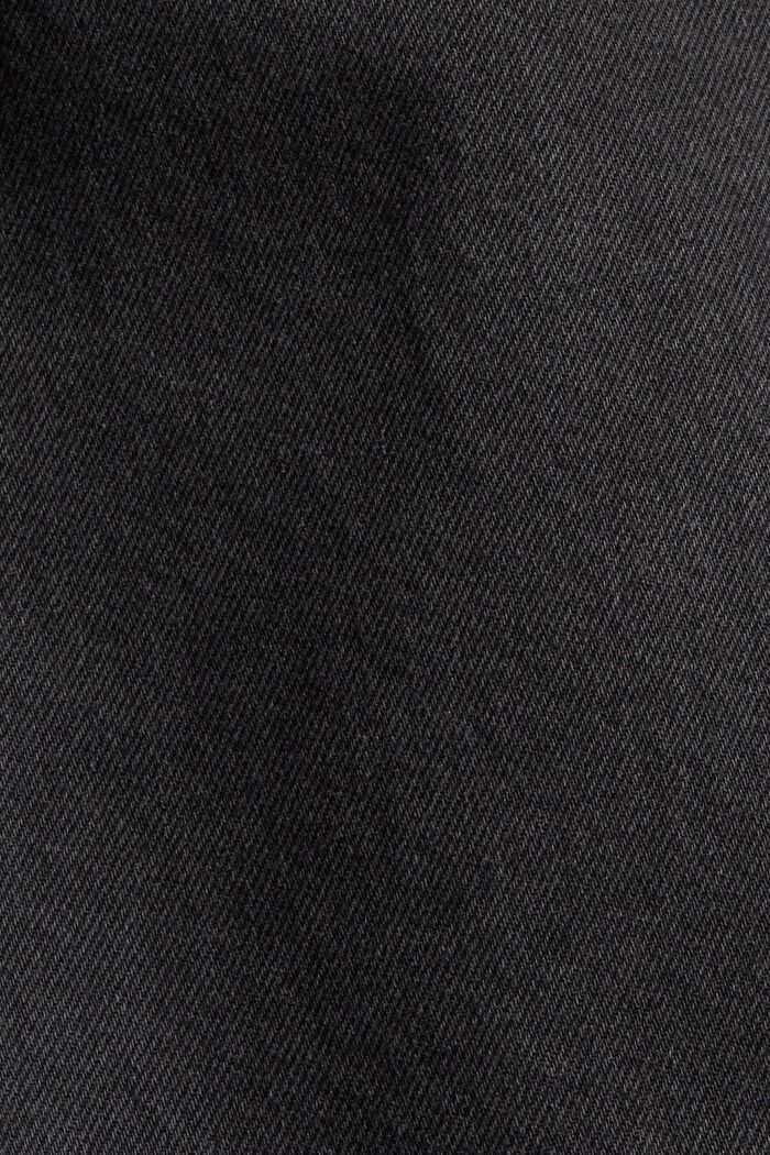 Jeans med hög midja och kortare ben, BLACK DARK WASHED, detail image number 4