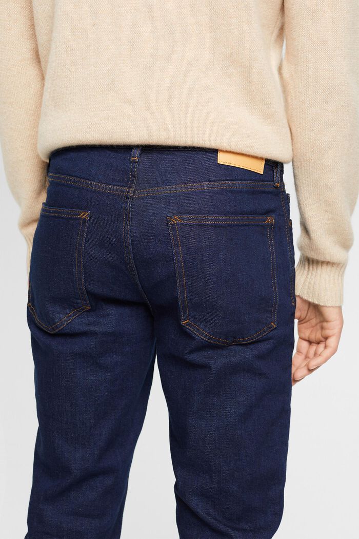 Avslappnade jeans med smal passform, BLUE RINSE, detail image number 4