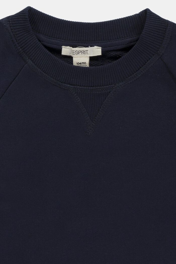 Sweatshirt med logo i 100% bomull, NAVY, detail image number 2