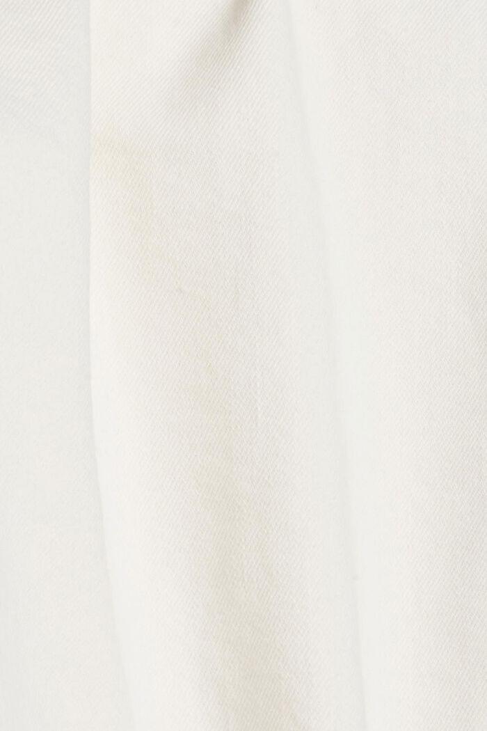Bomullsjeans med raka ben, OFF WHITE, detail image number 4