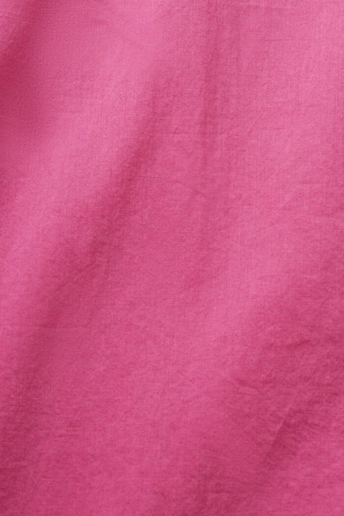 Enfärgad långärmad skjorta, 100% bomull, DARK PINK, detail image number 4