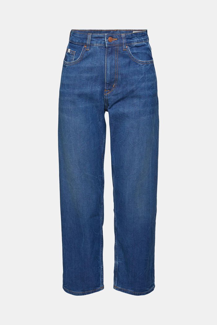 Återvunnet material: korta jeans med COOLMAX®, BLUE DARK WASHED, detail image number 7