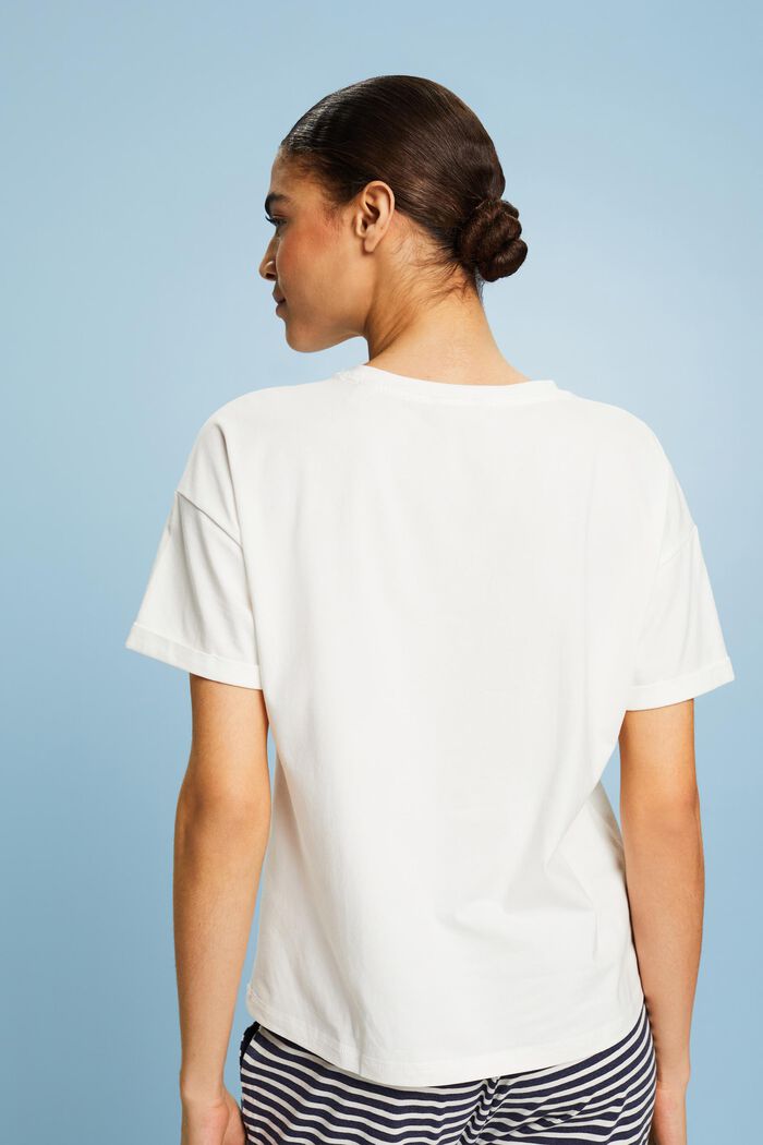Pyjamas-T-shirt, OFF WHITE, detail image number 2
