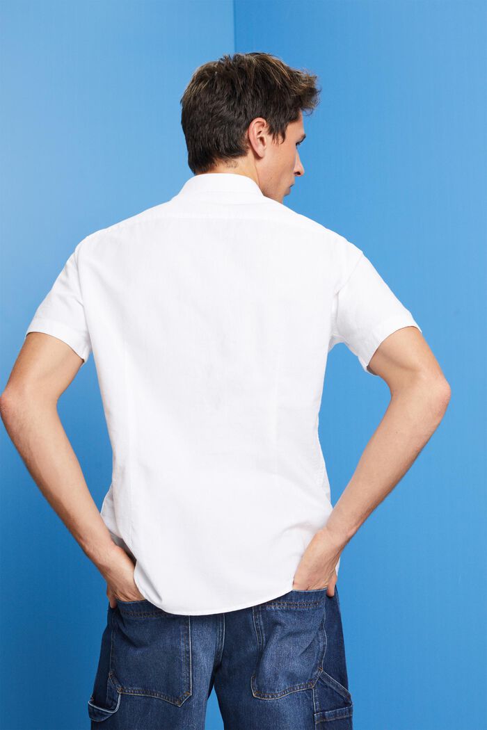 Button down-skjorta i bomull, WHITE, detail image number 3