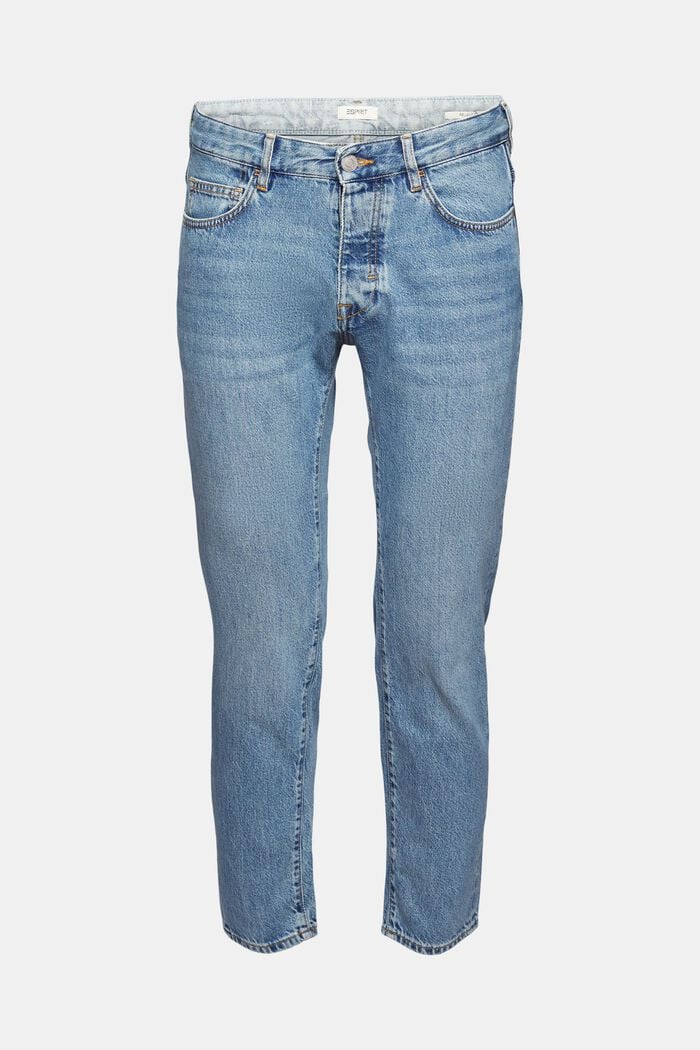 Jeans med knappslå