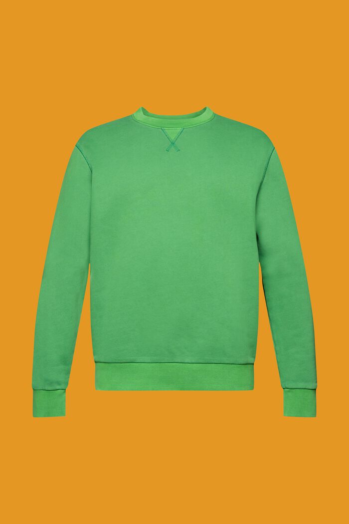 Enkel sweatshirt med normal passform, GREEN, detail image number 5