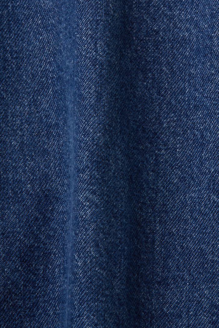 Oversize-jeansjacka, 100% bomull, BLUE MEDIUM WASHED, detail image number 4