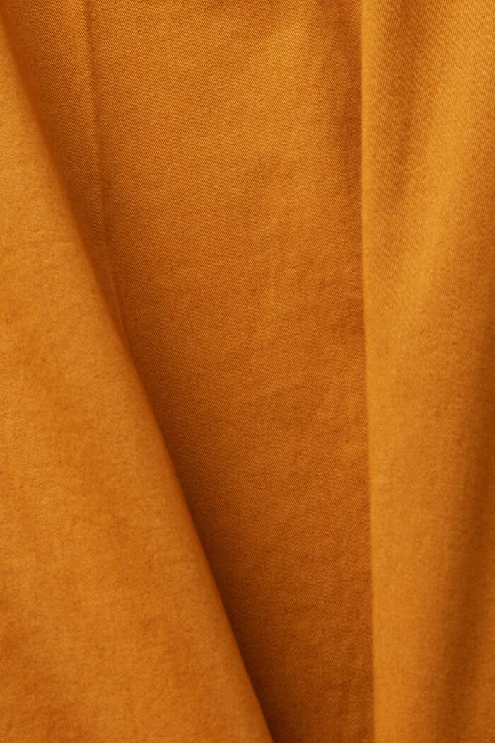 Stretch-chinos i bomull, CARAMEL, detail image number 5
