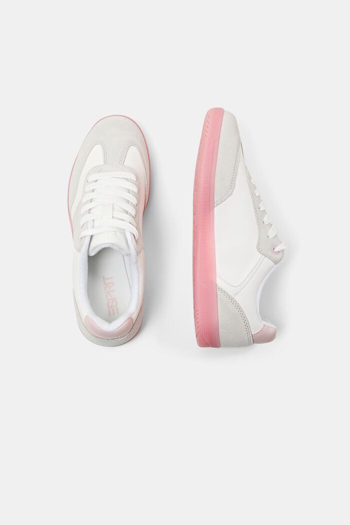 Sneakers i materialmix, PASTEL PINK, detail image number 5