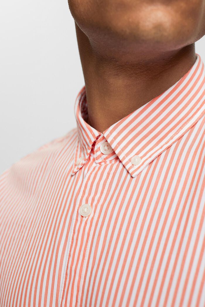 Skjorta med button-downkrage och randmönster, CORAL, detail image number 2