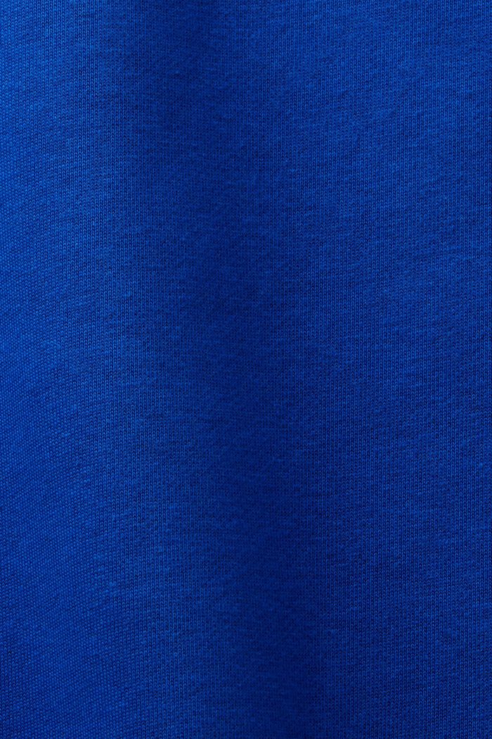 Unisex-sweatshirt i bomullsfleece med logo, BRIGHT BLUE, detail image number 7