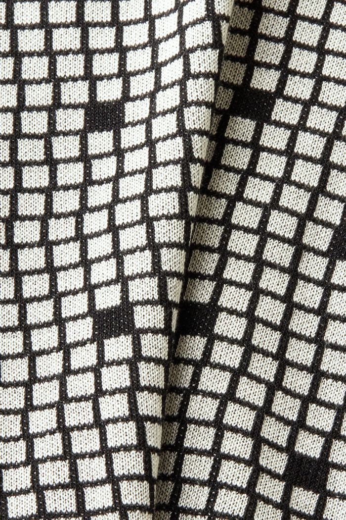 Sweatshirt i jacquard med rund ringning, BLACK, detail image number 5
