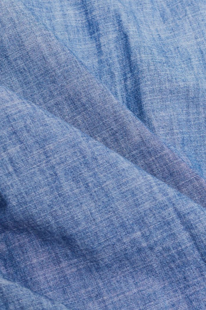 Button down-skjorta i chambray, BLUE MEDIUM WASHED, detail image number 6