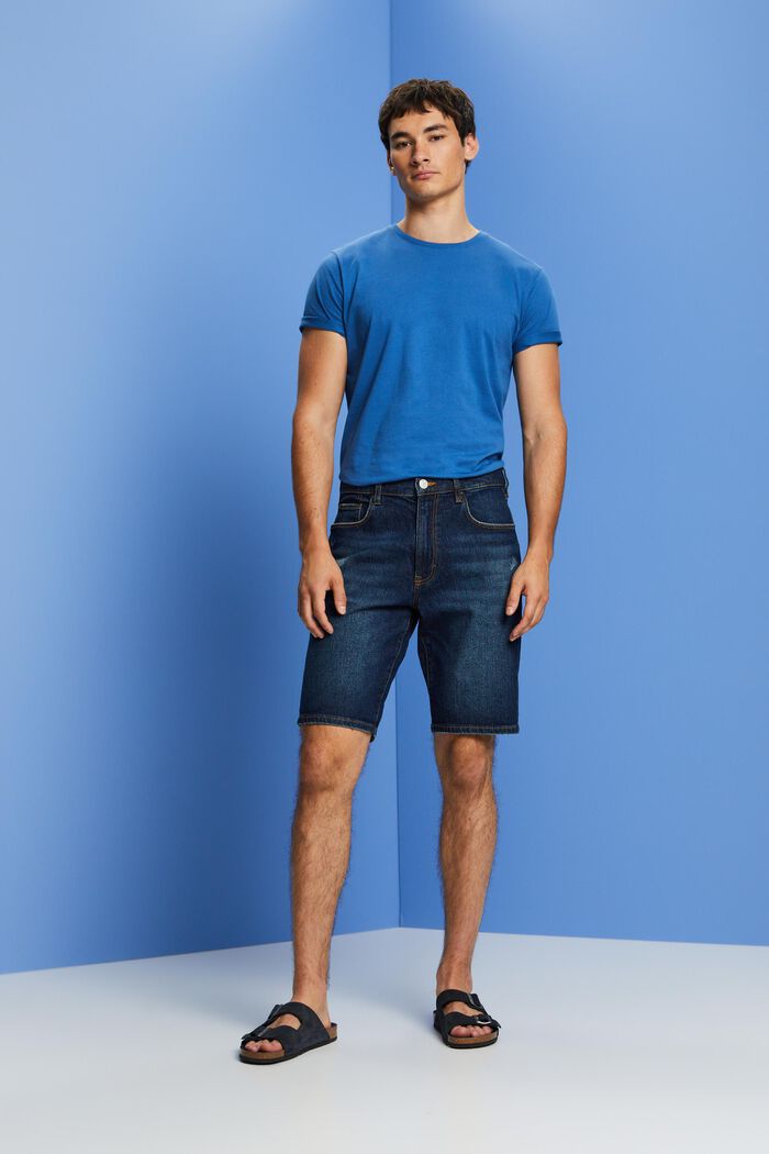 Jeans-bermudashorts, BLUE DARK WASHED, detail image number 5