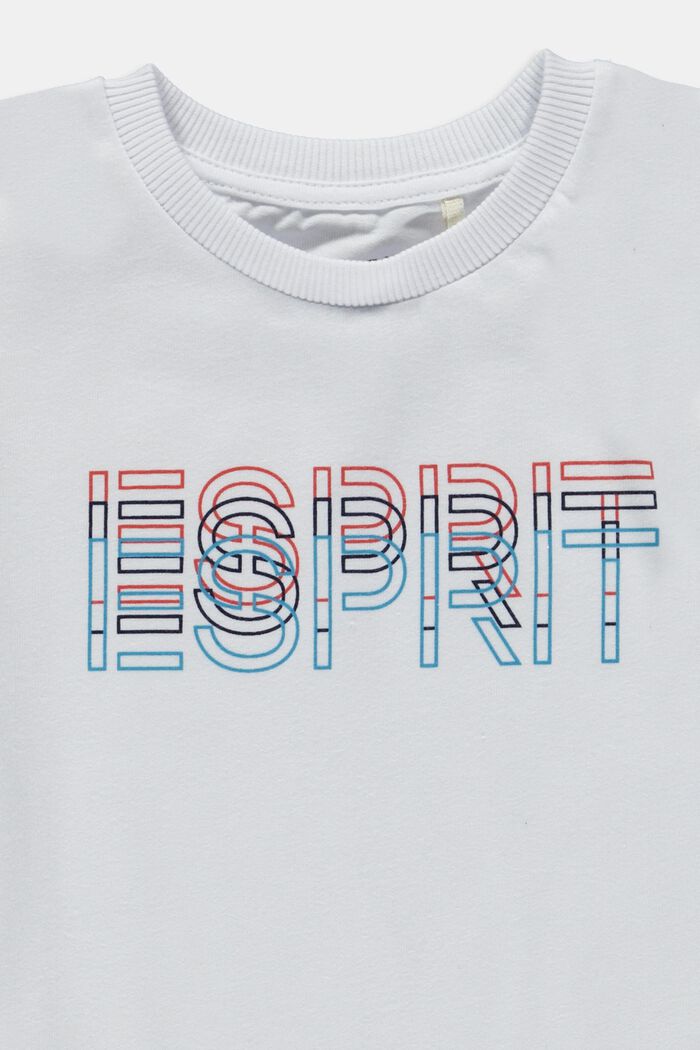 Mixat set: T-shirt och shorts med logotryck, WHITE, detail image number 2