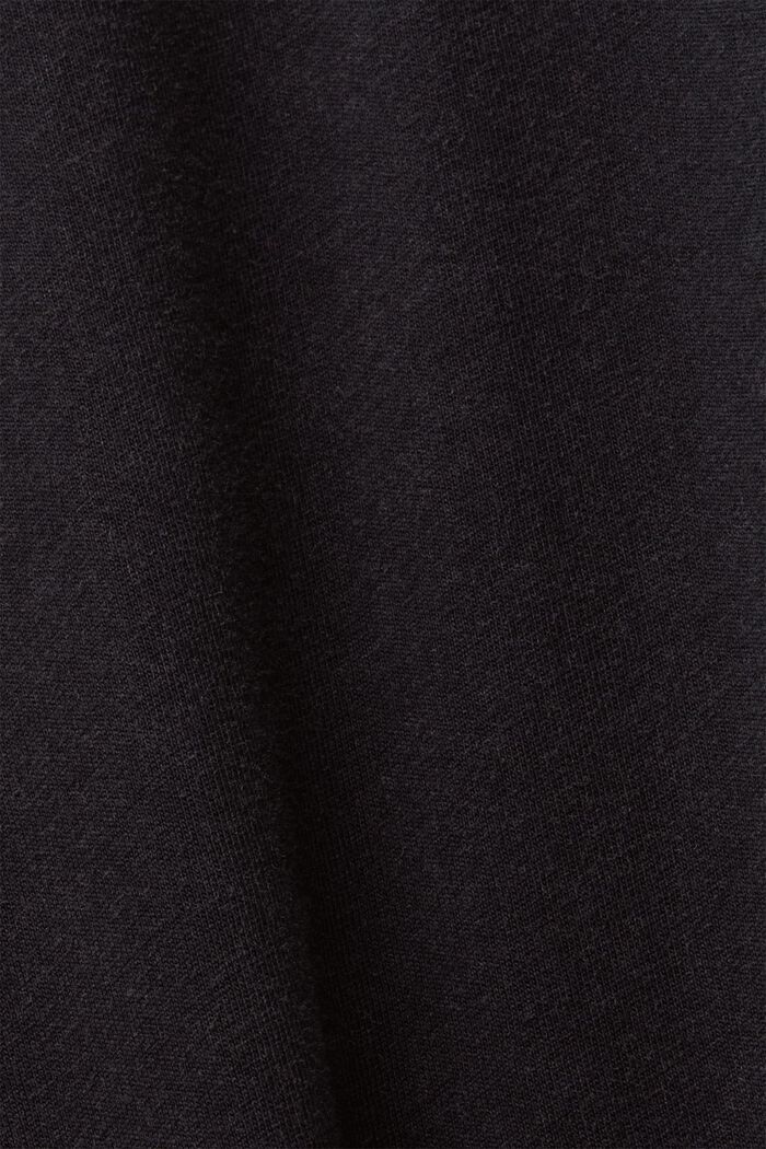 Plaggfärgad T-shirt i jersey, 100% bomull, BLACK, detail image number 5