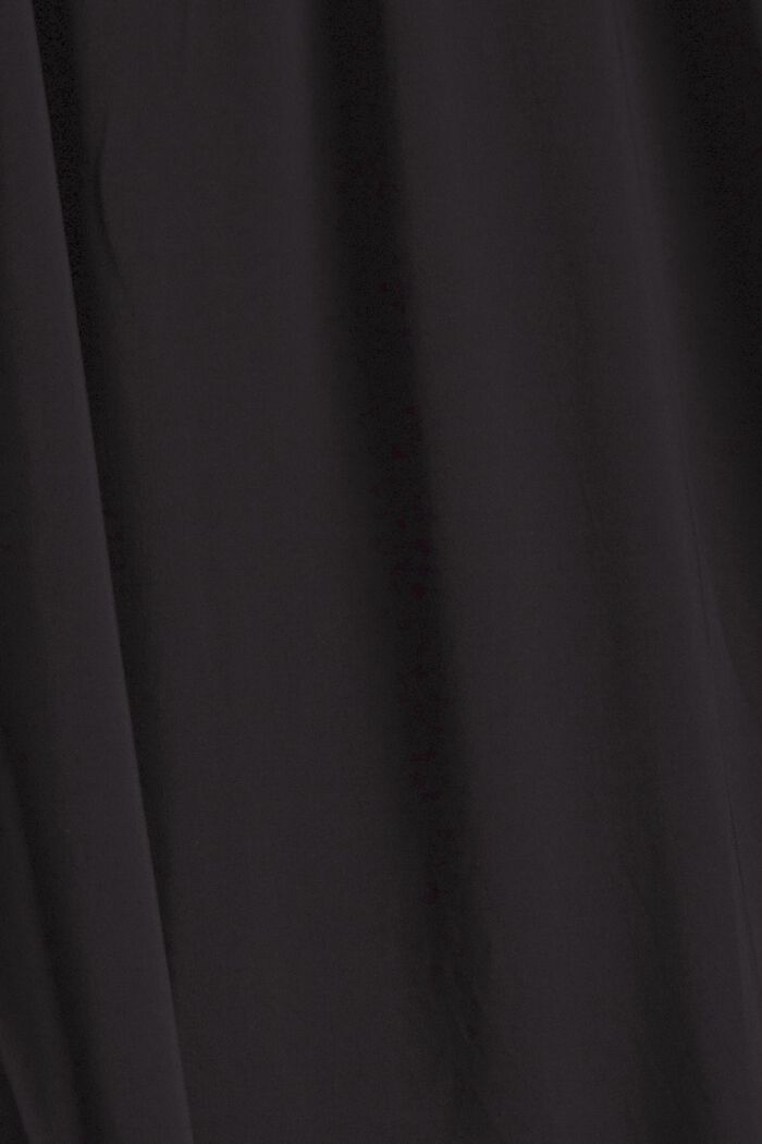 Klänning med knappslå, LENZING™ ECOVERO™, BLACK, detail image number 4