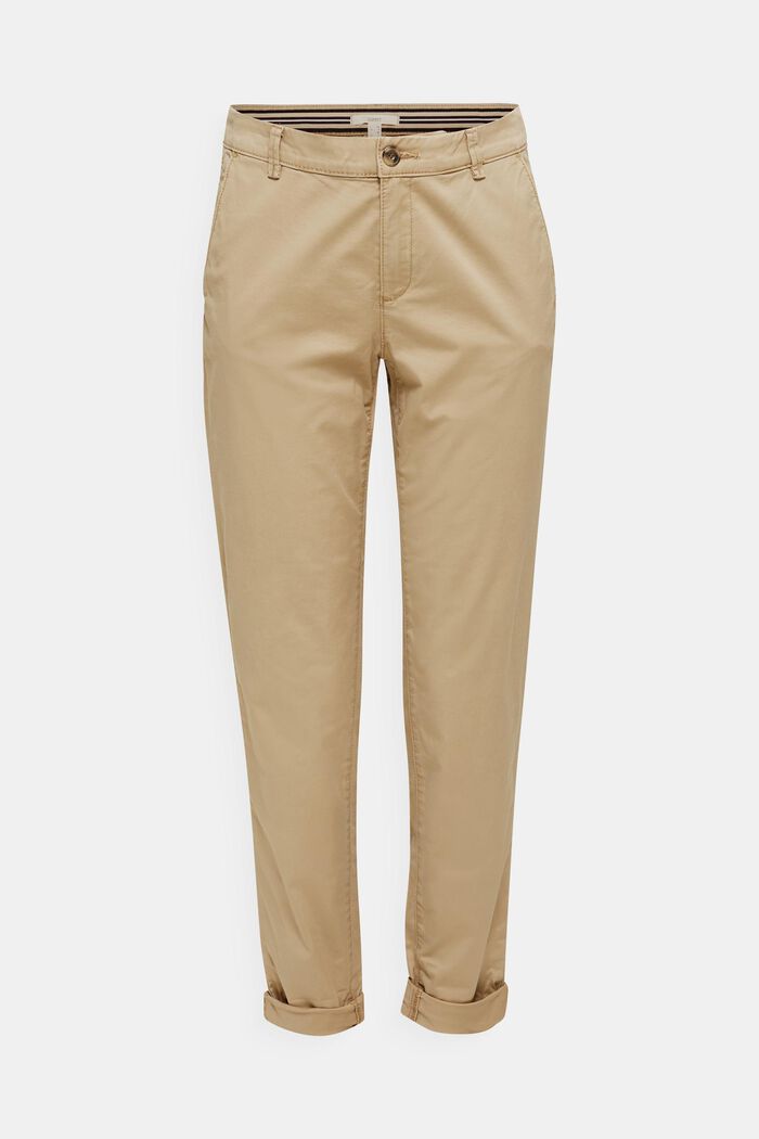 Stretch-chinos med Lycra xtra life™, BEIGE, overview