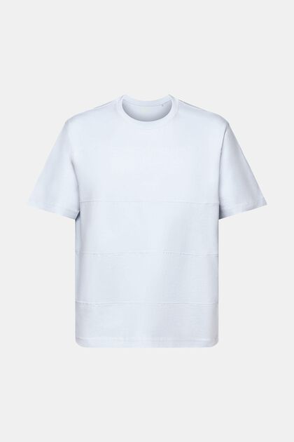 Långärmad, rundringad T-shirt i ekologisk bomull