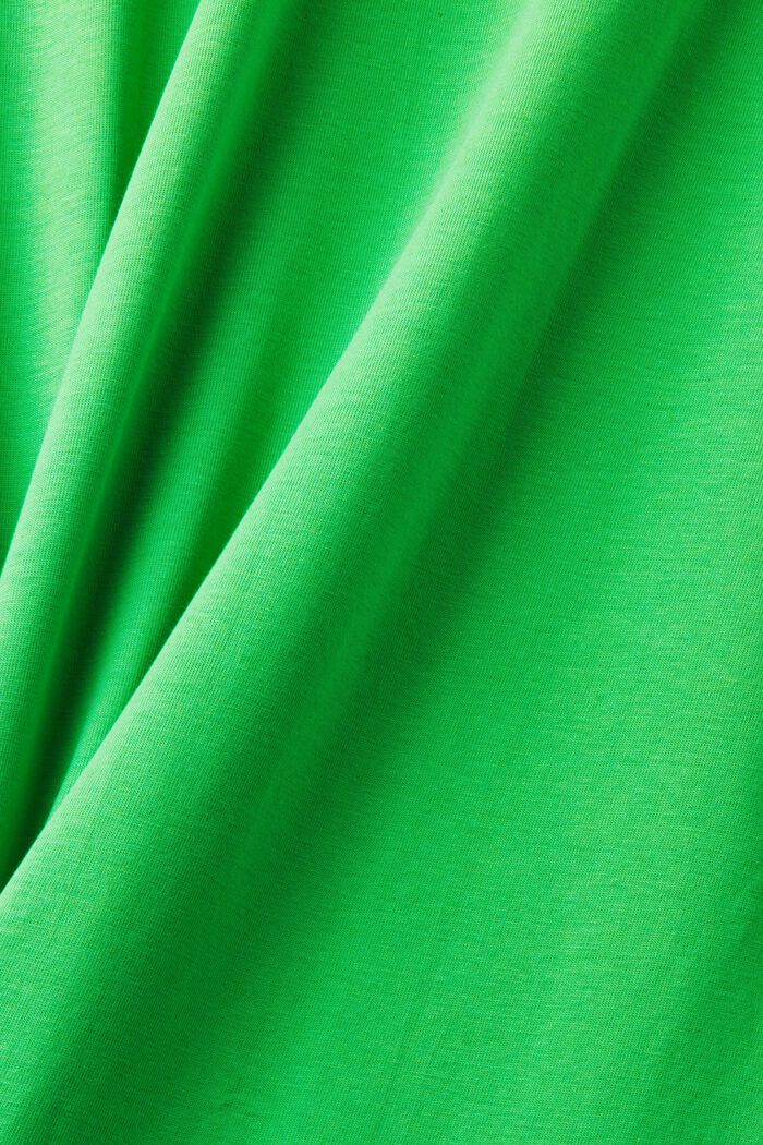 Rundringad T-shirt i jersey, GREEN, detail image number 5