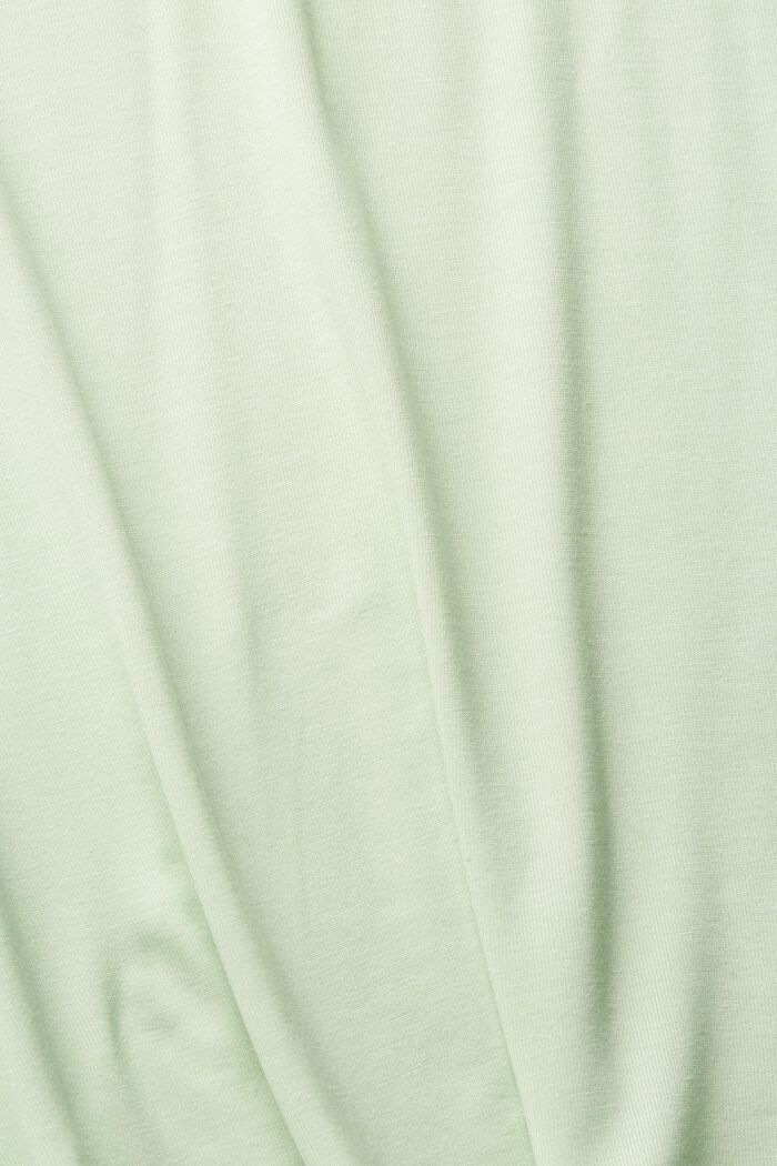 Pyjamas med spetsdetaljer, LENZING™ ECOVERO™, LIGHT GREEN, detail image number 4