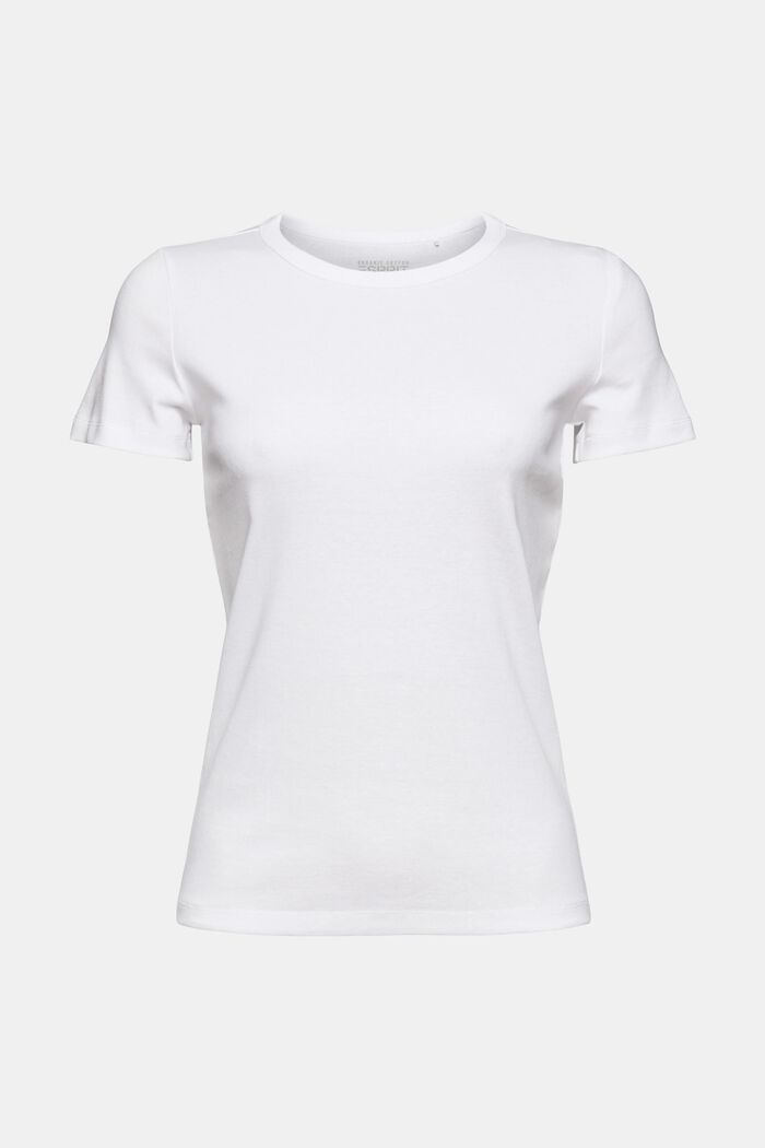 T-shirt i bomull, WHITE, detail image number 6