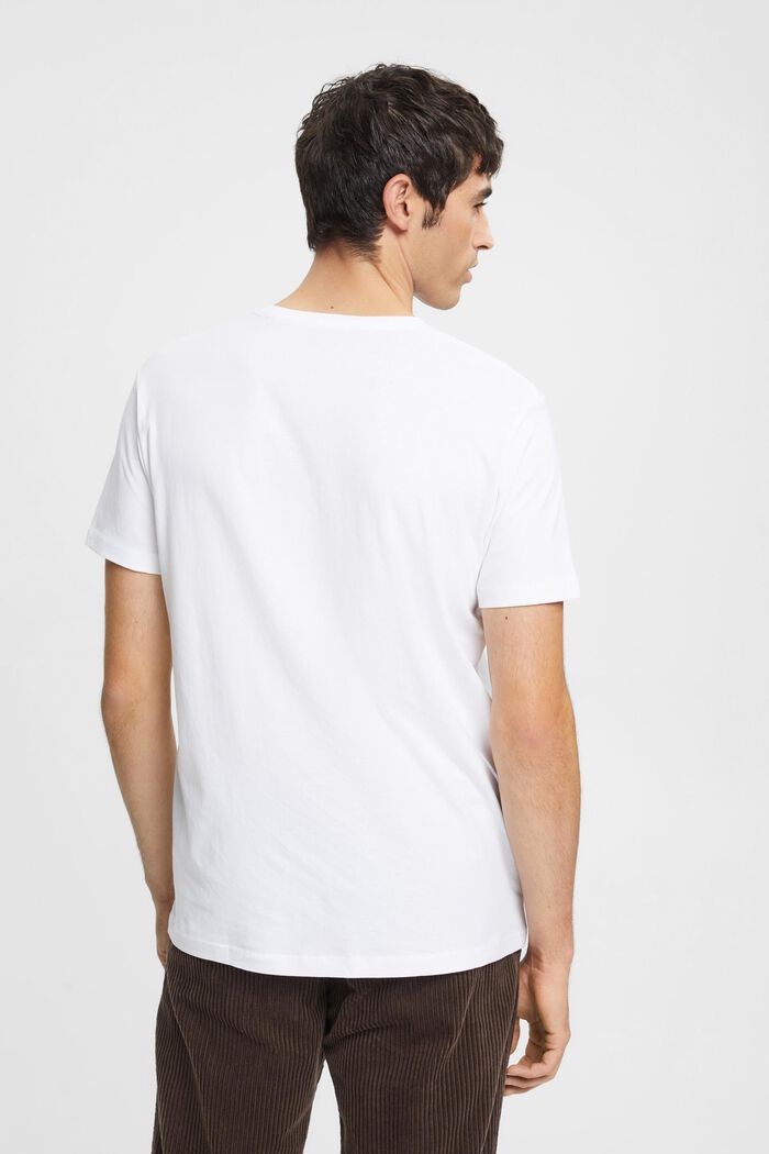 T-shirt i jersey, 100% bomull, WHITE, detail image number 3