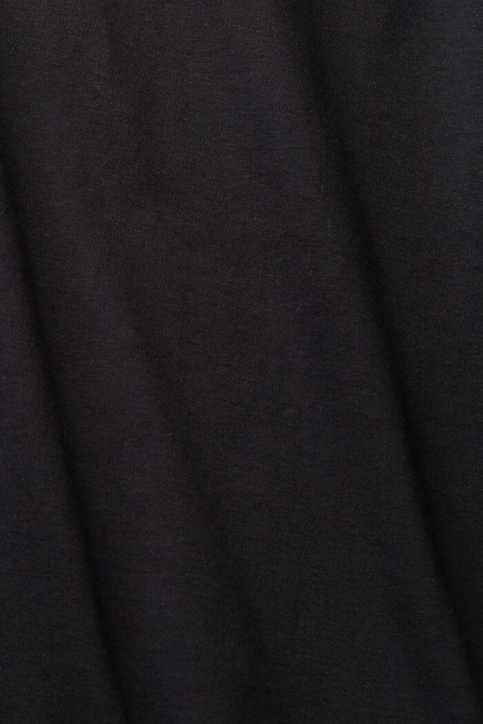 Jerseyklänning med knytskärp, BLACK, detail image number 4