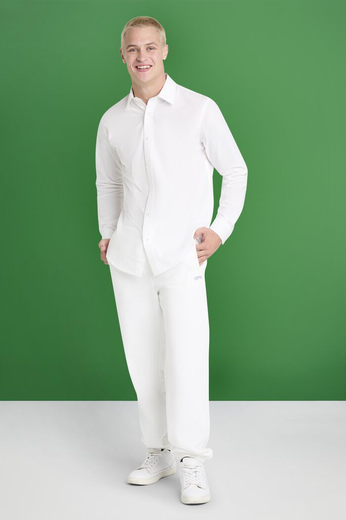 Poplinskjorta i bomull, WHITE, detail image number 2