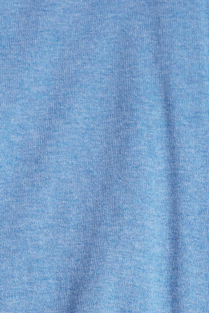 Finstickad tröja i 100% bomull, LIGHT BLUE LAVENDER, detail image number 4