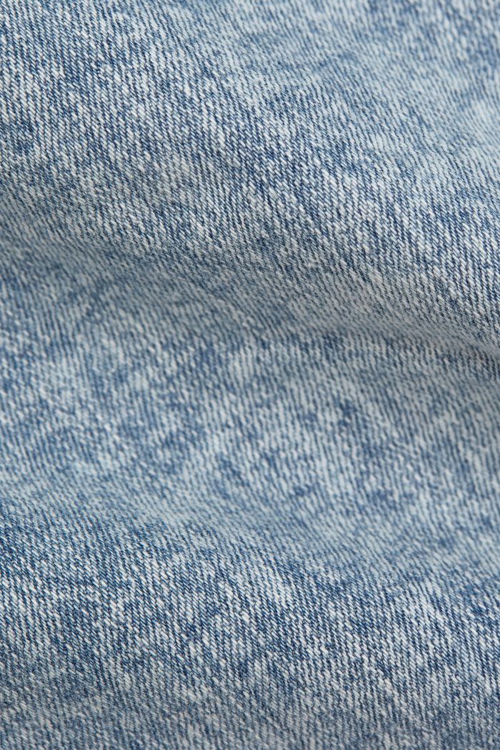 Jeansjacka i sliten look, ekologisk bomull, BLUE LIGHT WASHED, detail image number 4