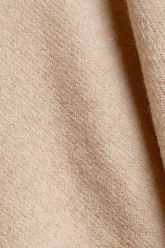Med ull: tröja med ståkrage, SAND, detail image number 4