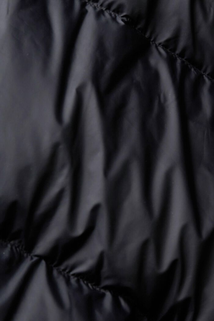 Quiltad jacka med återvunnen dunfyllning, BLACK, detail image number 5