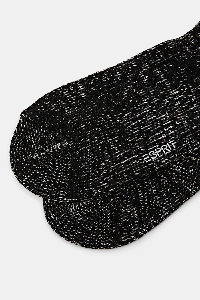 Grova, flerfärgade sockor, BLACK, detail image number 2