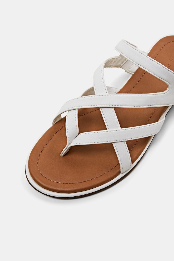Sandal med korsade remmar, WHITE, detail image number 3