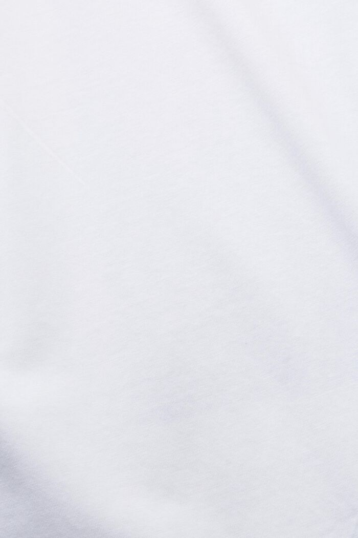 T-shirt med tryck bak, 100% bomullsjersey, WHITE, detail image number 6