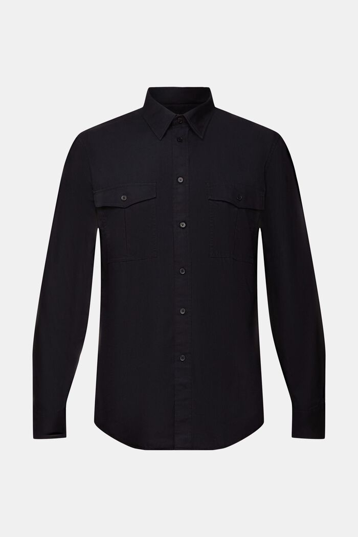 Utilityskjorta i bomull, BLACK, detail image number 5