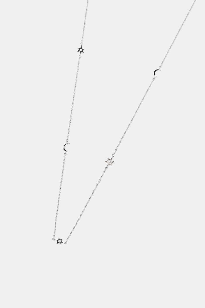 Halsband med fixerade berlocker, sterlingsilver, SILVER, detail image number 1