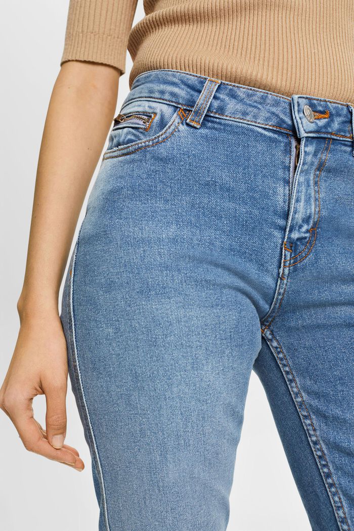 Jeans med raka ben och hög midja, BLUE LIGHT WASHED, detail image number 2