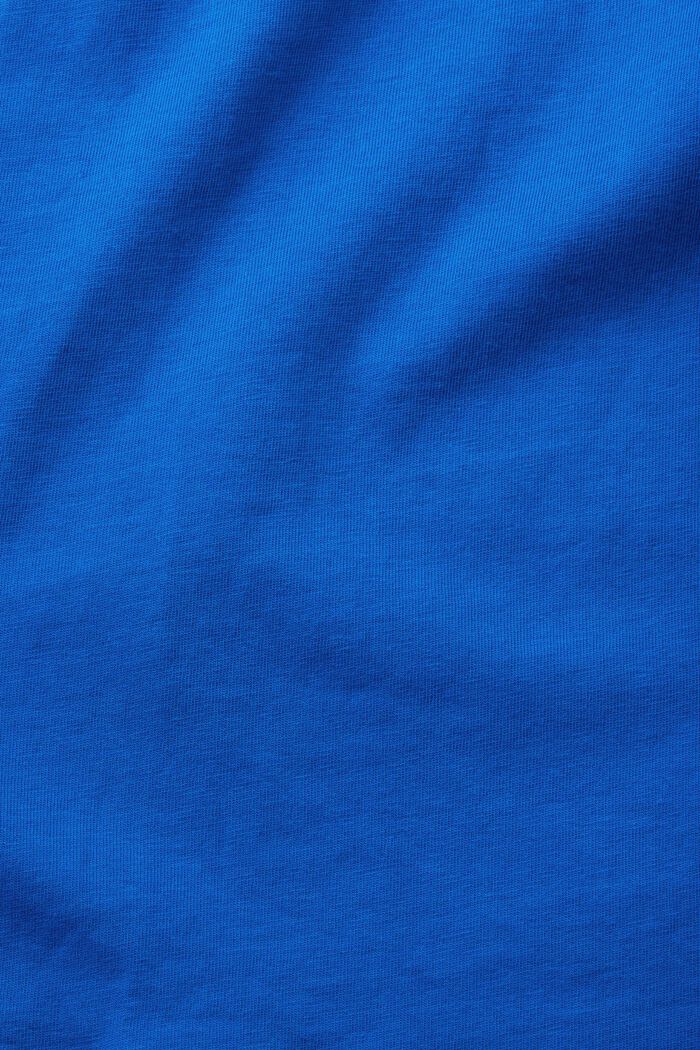 T-shirt i bomull med rund ringning, BLUE, detail image number 5