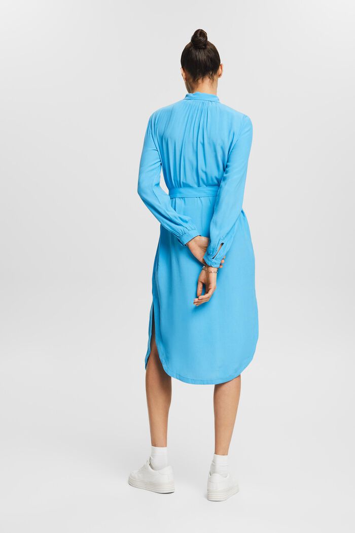 Skjortklänning med skärp, BLUE, detail image number 3