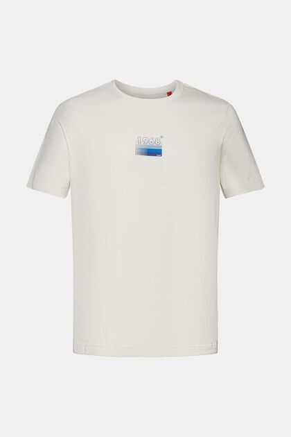 T-shirt i jersey med tryck, 100% bomull
